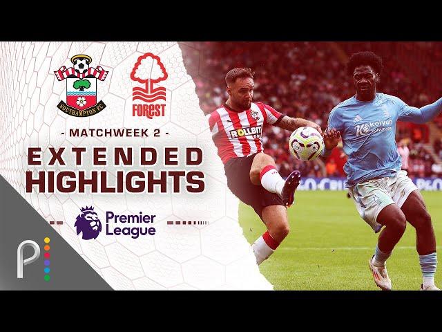 Southampton v. Nottingham Forest | PREMIER LEAGUE HIGHLIGHTS | 8/24/2024 | NBC Sports