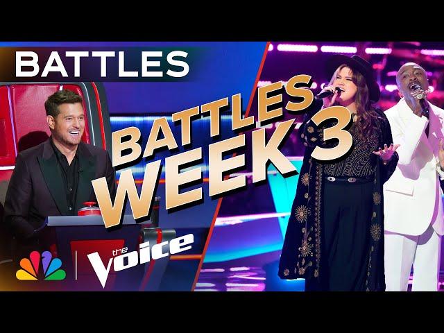 Gorgeous Duets from the Third Week of Battles | The Voice | NBC