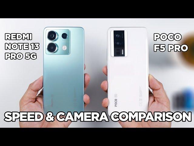 Redmi Note 13 Pro 5G vs POCO F5 Pro SPEED TEST & CAMERA Comparison | Zeibiz