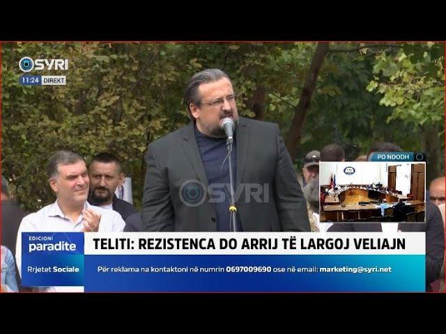 PO NDODH/ Protesta e 26 e opozitës për largimin e Erion Veliajt (20.09.2024)