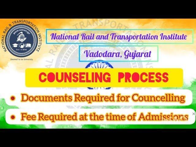 GSV/NRTI Counseling Process || Fees, Documents Required for Gati Shakti Vishwavidyalaya  #gsv #nrti