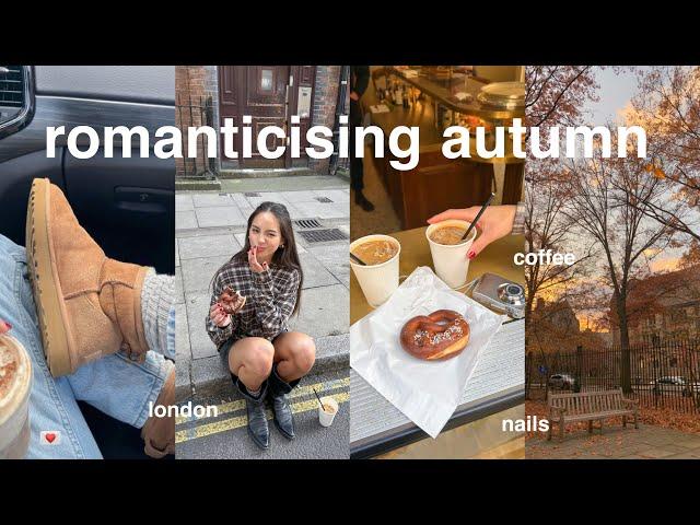 romanticising autumn late september vlog, shopping, london, pumpkin spiced latte & studying