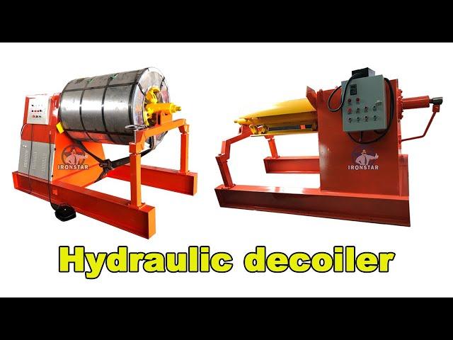 Hydraulic decoiler | automatic decoiler  | hydraulic decoiler machine  | hydraulic uncoiler
