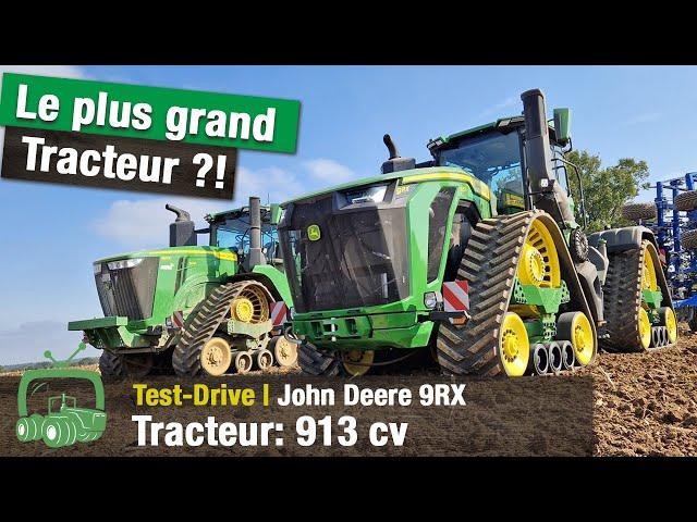 Test-Drive John Deere 9RX 830 | 913 cv max. | Cultivateur Köckerling 9 m | Gros tracteur 9RX