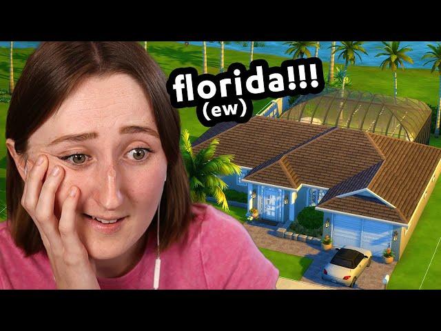 i built a REALISTIC florida house in the sims (and it's ugly lol)