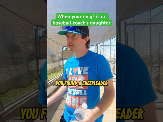 When your ex gf is your baseball coach’s daughter #baseball #baseballlife #baseballboy #comedy