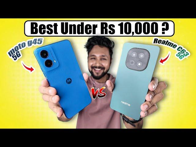 ഏതാണ് Best 5G Smartphone Under 10K ? moto g45 5G Vs Realme C63 5G | Detailed Comparison Malayalam