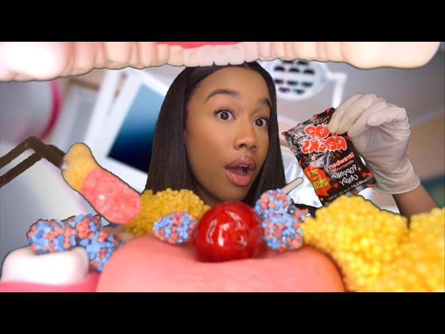 ASMR Dentist Cleans Your Teeth & Eats The Candy Out Of It ASMR Dentist Role-play