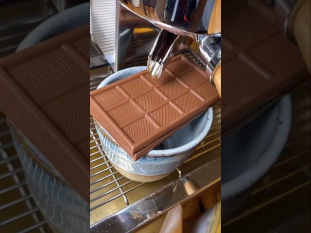 Espresso Meets Chocolate Bar: Melt & Sip Magic  #shorts
