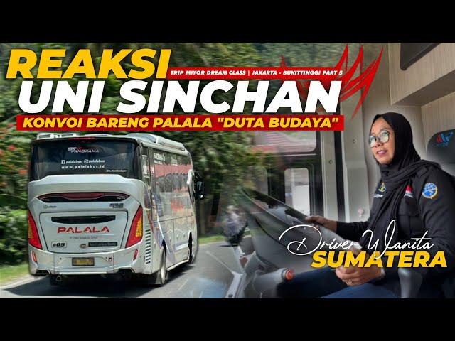 BEGINI REAKSI UNI SINCHAN KONVOI DENGAN PALALA‼️ - Trip MIYOR | Jakarta - Bukittinggi Part 5