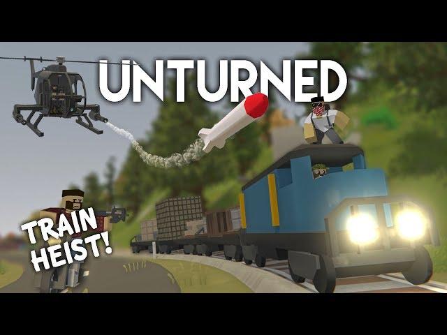 Unturned | The Train Heist! (Roleplay Survival)