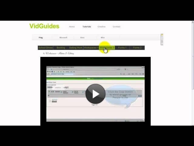 Vidguide useful links