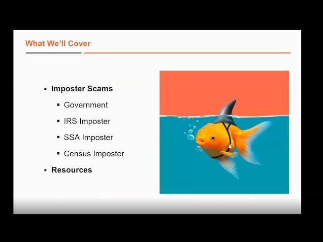 Government Imposter Scams Webinar by ITRC & FTC