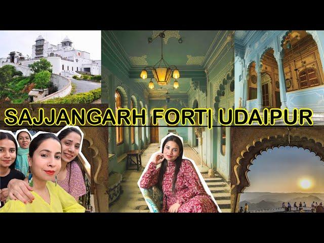 Sajjangarh fort️|| with Gulisha family || #sajjangarh #udaipur #rajasthan #travel #tour