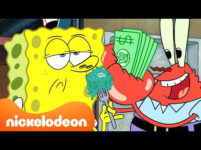 Każdy raz, gdy Krusty Krab NIE sprzedawał Krabby Patty  | Nickelodeon
