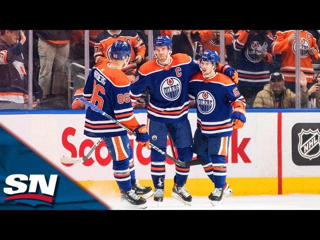 Oilers' Connor McDavid Records 500th Career Assist On Kailer Yamamoto's Slick Goal