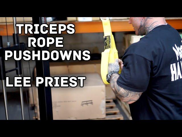 Spud Inc Fat Triceps Rope Pushdowns with Lee Priest