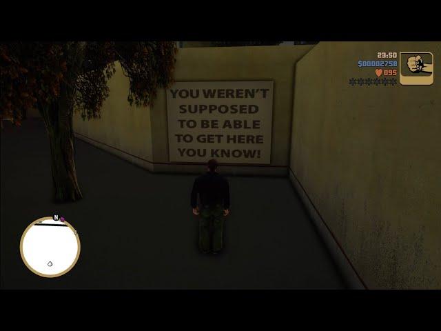 GTA3-The Definitive Edition Secret Area Easter Egg