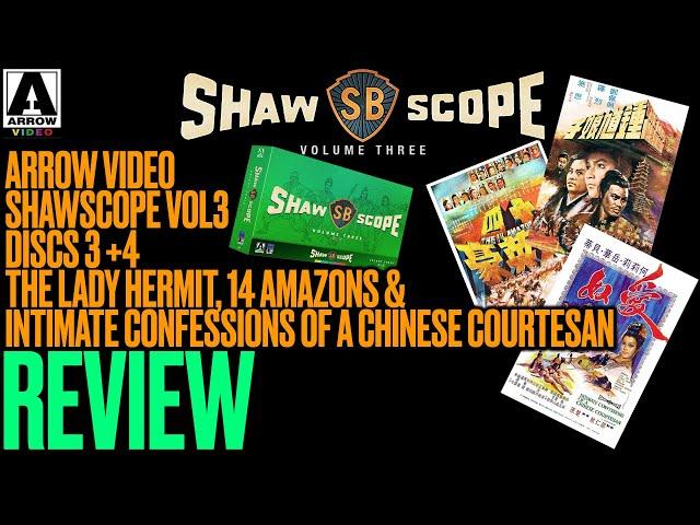 Arrow Video Shawscope Volume 3 - Discs 3 & 4 REVIEW - Lady Hermit/14 Amazons/Intimate Confessions