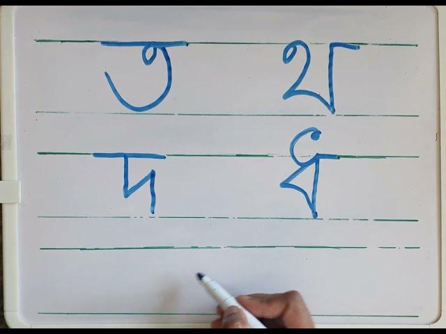 Bangla Alphabet ত থ দ ধ ন