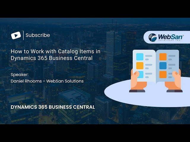 How to Work with Catalog Items in D365 Business Central