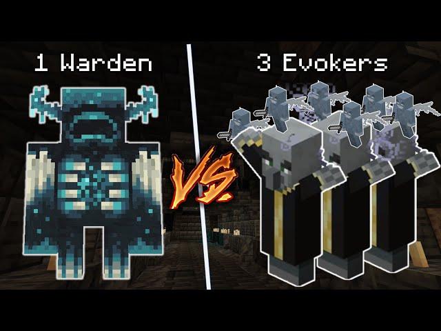 Warden vs 3 Evokers - Who will win?