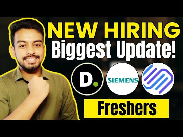Deloitte, Siemens, Superset Biggest Hiring | OFF Campus Drive For 2025, 2024 Batch | Fresher Jobs