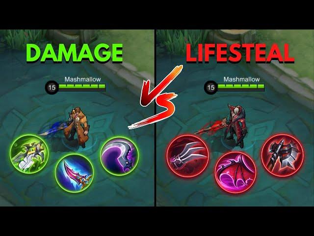 damage vs lifesteal build alucard