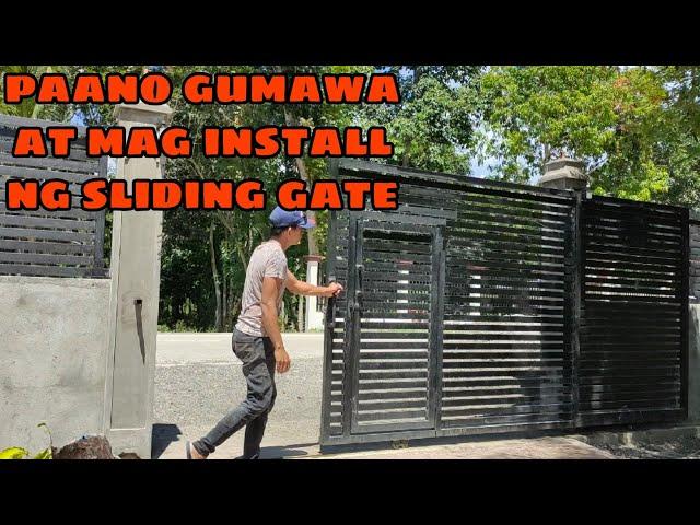 SLIDING GATE DESIGN | SLIDING GATE INSTALLATION | SLIDING GATE | CONSTRUCTION IDEAS