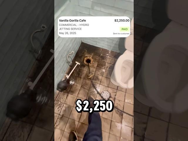 How Much Profit Did I Make On This Drain Cleaning Job? #money #hustle #nyc #plumbing #viral