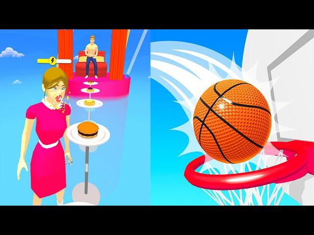 Satisfying Mobile Games ALL LEVELS Viral Tiktok Games Teeth Shield VS Bounce Dunk