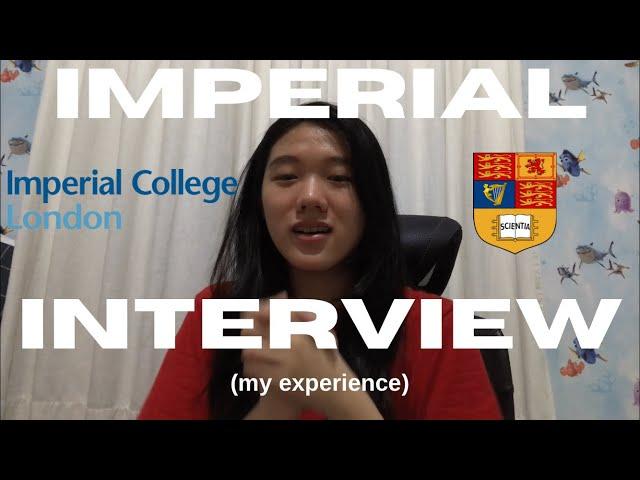 my interview at imperial college london + tips! (from an offer holder)