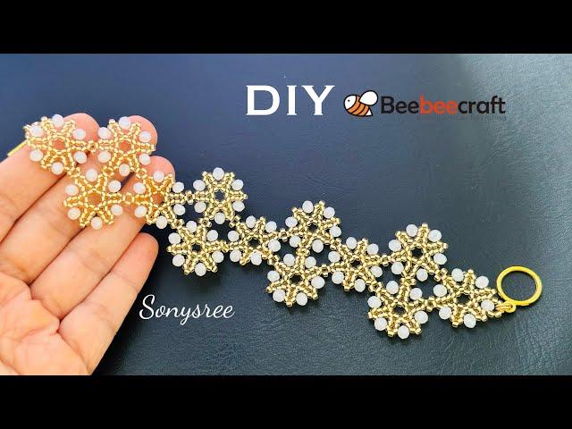 Beaded Bracelets || Beebeecraft Tutorial || Rondelle Bracelet