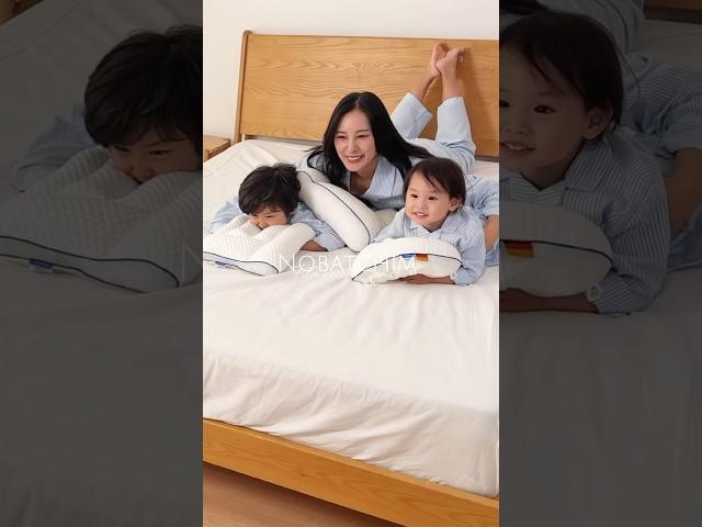 베개 광고 찍다 진짜 잠든 아기 | 엄마와 두 아들 광고 촬영기 #kids #model #family #가족모델 #boymom #키즈모델