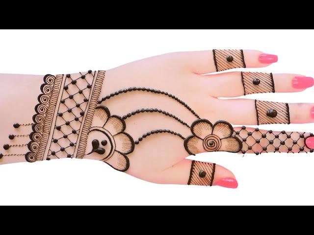 easy top Arabic mehndi design-weddingDulhan special #mehndidesign-simple#henna #madhi#eid #mehandi