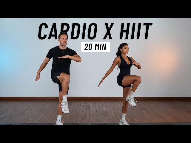 20 MIN INTENSE HIIT WORKOUT - ALL STANDING - Full Body, No Equipment, No Repeats