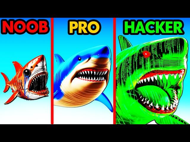 NOOB vs PRO vs HACKER SHARK MERGE