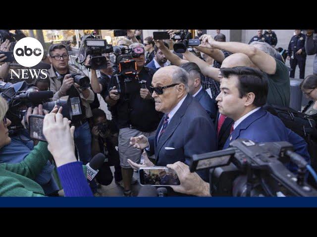 Giuliani to appear in court after missing deadline to surrender assets