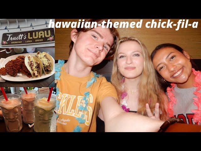 try truett’s luau with us: hawaiian-themed chick-fil-a!