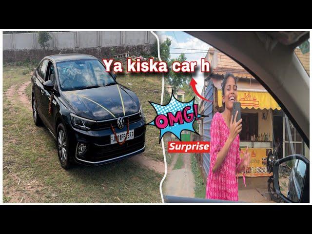 SURPRISED HER WITH MY NEW CAR️| ya kiska car h|