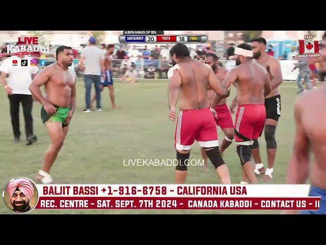 FINAL - DAV Surrey Kabaddi Club Vs. Youth Kabaddi Club 2024 Canada Kabaddi