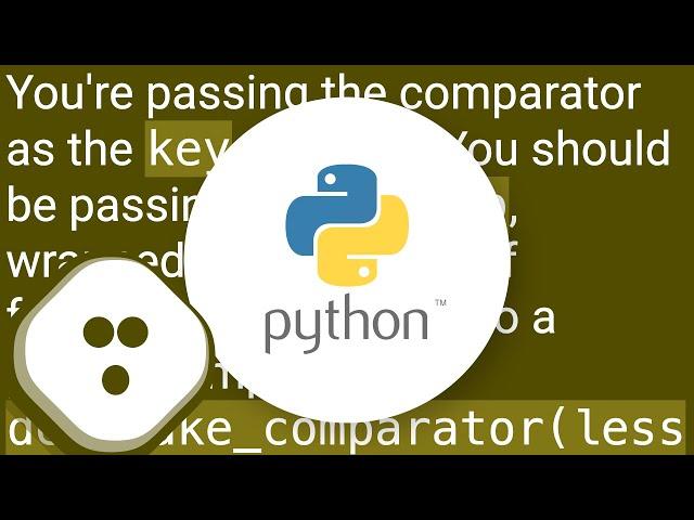 Using a comparator function to sort