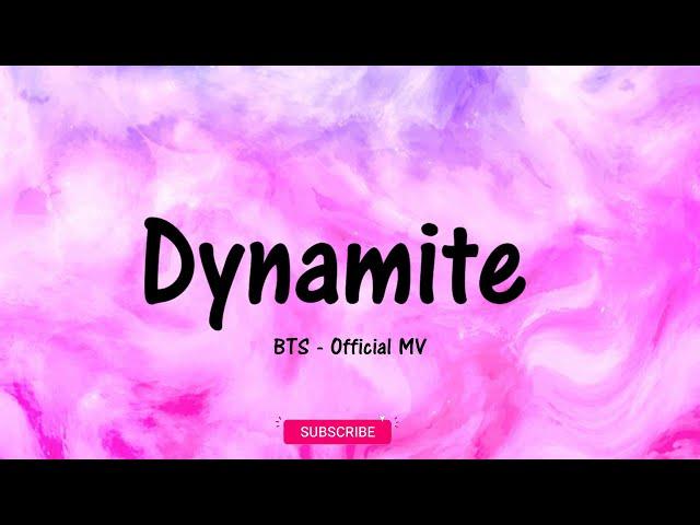 BTS (방탄소년단) 'Dynamite' (Lyrics) Official MV (B side)