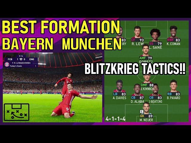 PES2021 Best Formation | Bayern Munich | BLITZKRIEG!! COUNTER ATTACK ALL GAME LIKE BAYERN