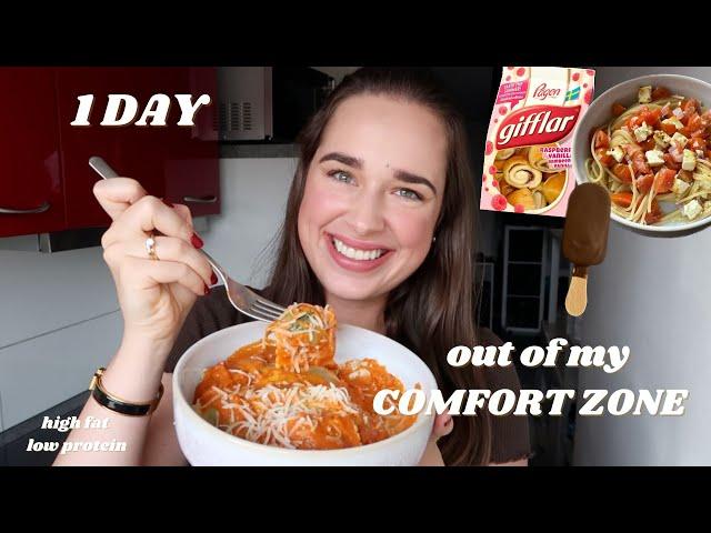 1 Tag Dinge out of comfort zone essen | großer Kalorienüberschuss