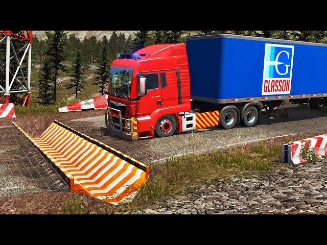 Cars vs Upside Down Speed Bumps #29 | BeamNG.DRIVE