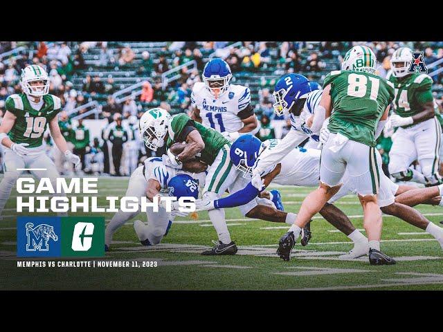 Game Highlights: Memphis 44, Charlotte 38 Football (November 11, 2023)