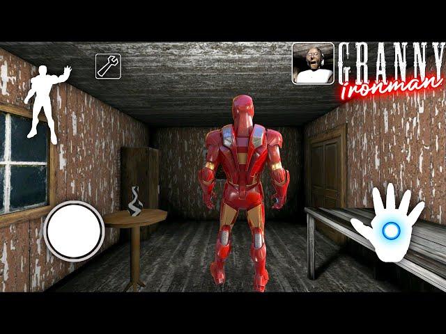 Escaping as Iron Man in Granny's Old House | Door Escape | grandpa granny horror game definition