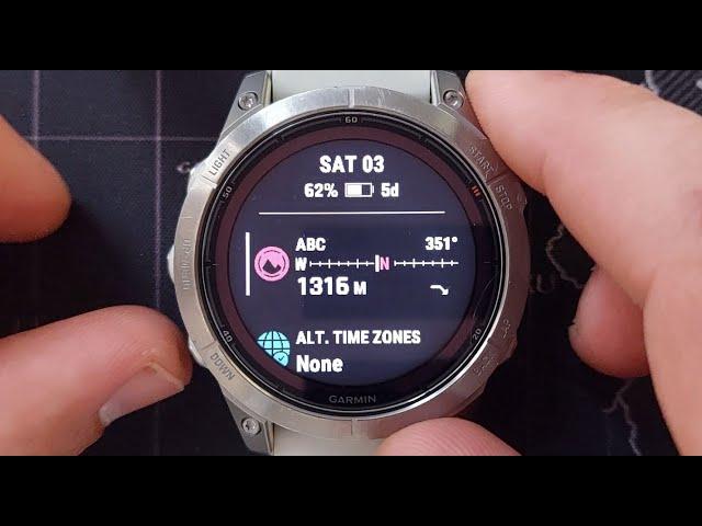 Garmin Fenix 7 Pro Tutorial - 9. All the glance menu items explained