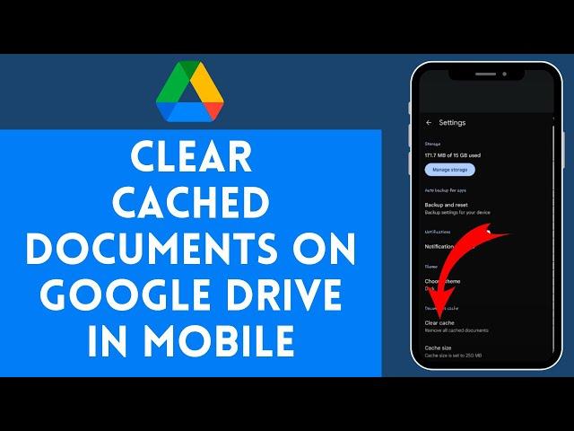 How to Clear Cached Documents on Google Drive on Mobile | Erase Cached Files for Better Performance